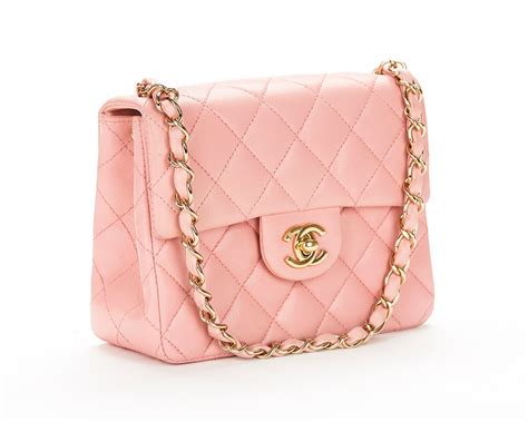 chanel vintage pink bag